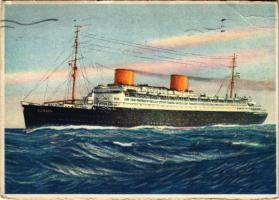 1934 Vierschrauben-Turbinen-Schnelldampfer Europa Norddeutscher Lloyd Bremen / German ocean liner steamship (EB)