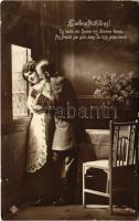 1913 Liebesfrühling! / Romantic couple (EK)