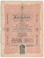 1848. 2Ft Kossuth bankó PhL T:III- szakadások, hátlapon papírhiány Adamo G105