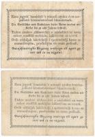 1849. 15kr + 30kr "Kossuth bankó" T:III
Adamo G102, G103