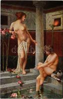 1920 Akt / Erotic nude lady art postcard s: Arno v. Riesen