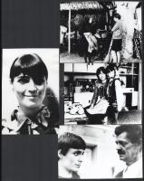 cca 1973 Kovács Kati különféle filmek jeleneteiben, 4 db vintage fotó, ezüst zselatinos fotópapíron, 12,8x17 cm és11x17,5 cm között