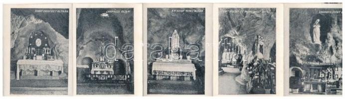 Budapest XI. Gellérthegyi sziklatemplom leporellólap (fl)