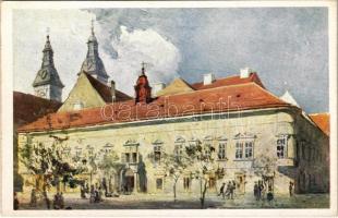 Budapest V. Piaristák régi rendháza (lebont. 1913). Országos Bizottsága III. sorozat s: Háry Gy.