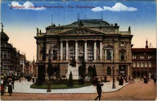 Budapest VIII. Ideiglenes Nemzeti Színház (Népszínház), villamos (EK)