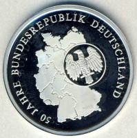 NSZK DN "50 éves az NSZK" Ag 5g T:PP