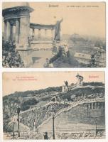 Budapest I. Szent Gellért szobor - 10 db régi képeslap / 10 pre-1945 postcards
