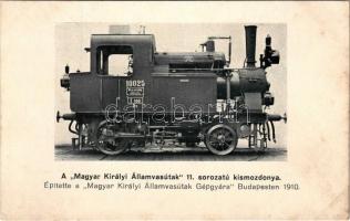 Magyar Királyi Államvasutak (MÁV) 11. sorozatú kismozdonya. A Gőzmozdony kiadása / Hungarian State Railways locomotive