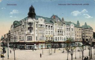 Debrecen Takarékpénztár Palota Kontsek Kornél üzletével