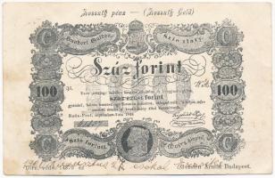 1900. 100 Forintos Kossuth bankót ábrázoló hosszúcímzéses képeslap