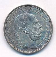 1893KB 1K Ag "Ferenc József" T:1- patina, ph  Adamo K5