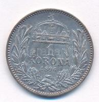 1896KB 1K Ag "Ferenc József" T:1- patina, kis ü.
Adamo K5