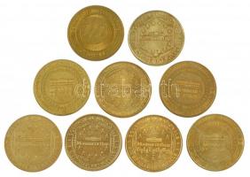 Franciaország 2000-2016. "Monnaie de Paris" kétoldalas fém turista emlékérem (34mm) (8xklf...
