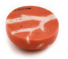 Csiszolt piros korall, d: 2,5 cm