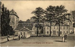 Darmstadt, Fleischwacht und Eingang zum Birngarten. Bilder aus Alt-Darmstadt