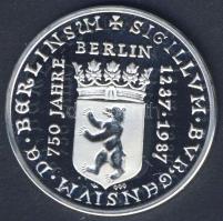 NSZK 1987. "750 éves München" Ag 14,8g T:PP