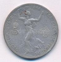 Ausztria 1908. 5K Ag "Ferenc József - Jubileum" T:3 patina, ph 
Austria 1908. 5 Corona Ag...