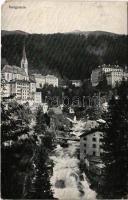 1924 Bad Gastein, general view with bridge (EM)