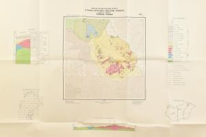 1973 A Tokaji-hegység földtani térképe, 25.000-es sorozat, Tarcal-Tokaj. 1 : 25.000. Magyar Állami Földtani Intézet, 150 pld., hajtva, 99x69 cm