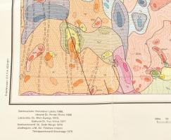 1973 A Tokaji-hegység földtani térképe, 25.000-es sorozat, Hollóháza-Füzérkajata. 1 : 25.000. Magyar...