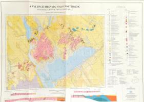 2000 A Velencei-hegység földtani térképe, 1: 25.000, Magyar Állami Földtani Intézet, hajtva, 111x81 cm