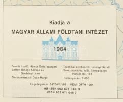 1984 Magyarország földtani térképe, főszerk.: Fülöp József, 1: 25.000, Magyar Állami Földtani Intéze...