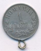 Románia 1873. 1L Ag T:2-,3 patina, ráforrasztott füllel
Romania 1873. 1 Leu Ag C:VF,F patina, with ...