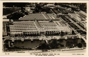 London, British Empire Exhibition 1924. The Palace Industry from the Air. aerial view. Photo Campbell-Grey