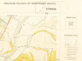1969 4 db Nógrád megye topográfiai térkép (Karancsberény, Karancslapujtő), egymással érintkezőek, 1 ...