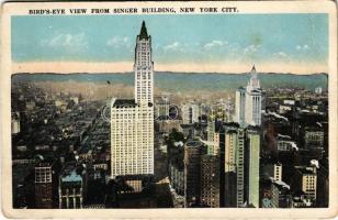New York, Birds-Eye View from Singer Building (EB)