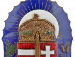 1922. "Vitézi Jelvény" zománcozott Br jelvény, hátlapon ferde kitűzőpántokkal, "BOCZÁ...