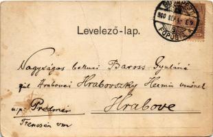 1900 És ne vígy minket a kisértetbe. Neuber Ráfael Mű-Kiadása S. 14. / Hunter art postcard s: Döcker...