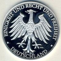 NSZK 1990 "Német Egység" Ag 20,1g T:PP