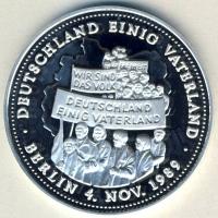 NSZK 1990 "Német Egység" Ag 20,1g T:PP