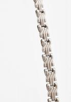 Ezüst(Ag) fantáziaszemes nyaklánc, jelzett, h: 46 cm, nettó: 10,4 g