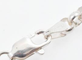 Ezüst(Ag) kerekszemes anker nyaklánc, jelzett, h: 45 cm, nettó: 16,1 g