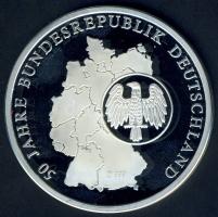 NSZK 1990 "50 éves az NSZK" Ag 20g T:PP