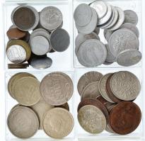 ~500g vegyes angol, lengyel, német és török fémpénz kis dobozokban T:2-3 ~500g of mixed English, Polish, German and Turkish coins in small cases C:XF-F