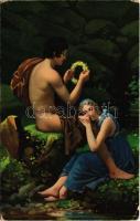 Daphnis und Cloe. Stengel art postcard s: Gérard (EK)