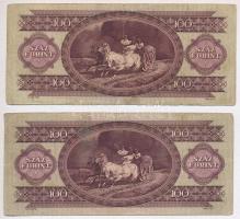 1957. 100Ft (5x) T:III,III- közte szép papír
Adamo F29