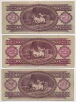 1957. 100Ft (5x) T:III,III- közte szép papír
Adamo F29