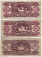 1957. 100Ft (5x) T:III,III- közte szép papír
Adamo F29