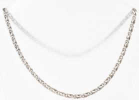 Ezüst(Ag) fantáziaszemes nyaklánc, jelzett, h: 41 cm, nettó: 7 g