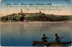 1921 Zimony, Semlin, Zemun; látkép / general view (EM)
