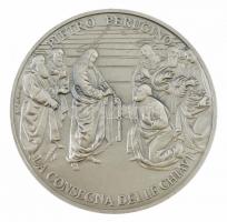 Vatikán 2004. Szent Péter Bazilika - Vatikáni Múzeum kétoldalas jelzett Ag emlékérem tanúsítvánnyal, dísztokban (24g/0.925/40mm) T:1