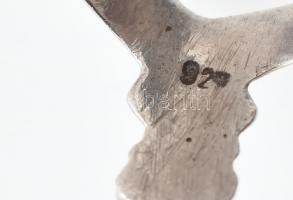 Ezüst(Ag) sálösszefogó gyűrű, jelzett, nettó: 5,09 g