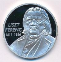 ifj. Szlávics László (1959-) 2011. Nagy Magyarok / Liszt Ferenc 1811-1886 ezüstözött Cu emlékérem kapszulában, tanúsítvánnyal (40mm) T:PP