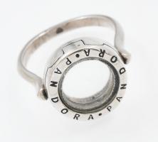 Ezüst(Ag) kinyitható gyűrű Pandora jelzéssel, méret: 55, nettó: 6,26 g