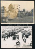 1947 Dinnyés Lajos miniszterelnök jugoszláv-román küldöttséget fogad 5 db fotó 9x12 cm