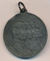 1916. "Egyesült Erővel - 1914 Viribus Unitis 1918" kétoldalas Zn háborús propaganda medál ...